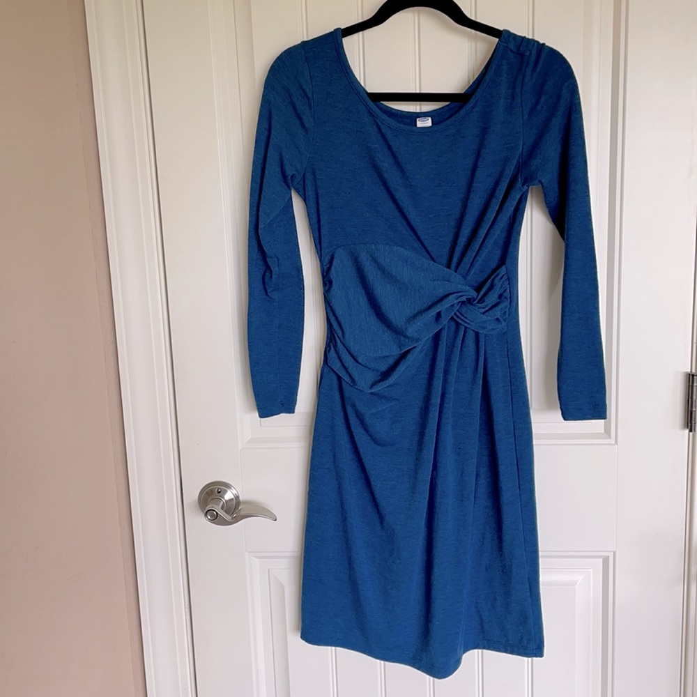 Old Navy blue maternity dress XS